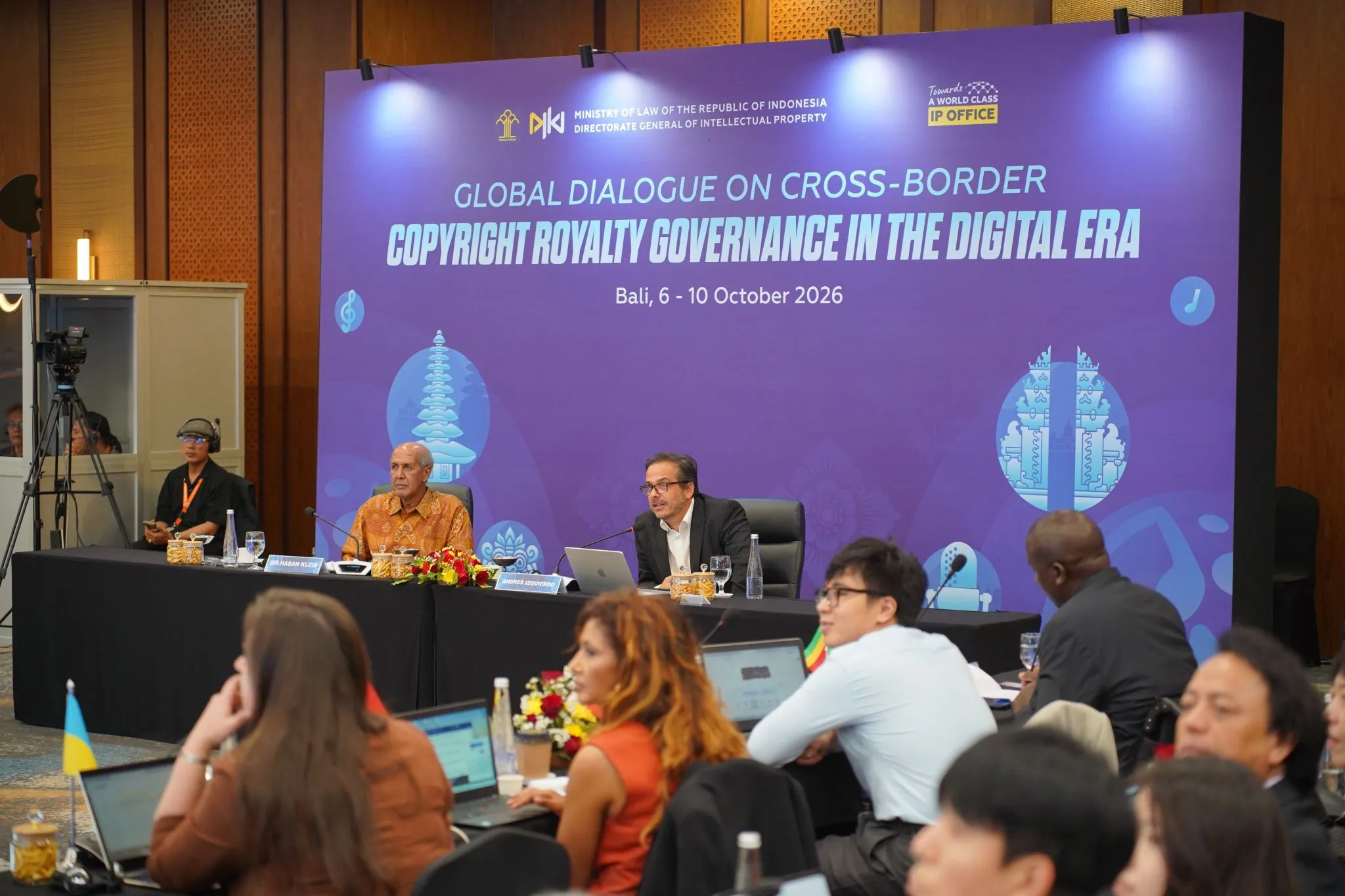 Photo at the Global Dialogue on Cross-Border Copyright Royalty Governance in the Digital Era, held in Bali, Indonesia, on October 7-9, 2026